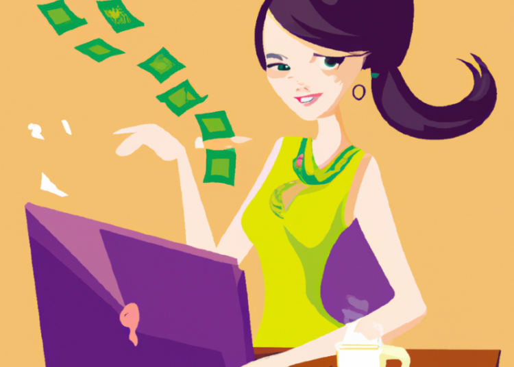 Woman Making Money Fast